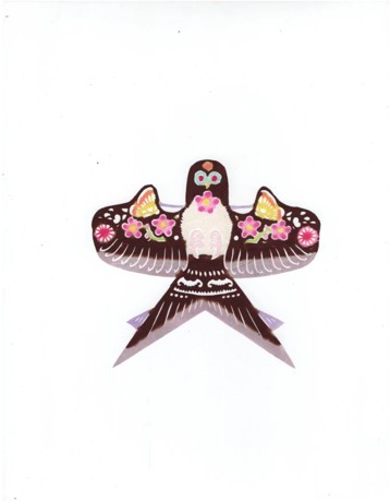 Traditional Weixian paper-cut: swallow
