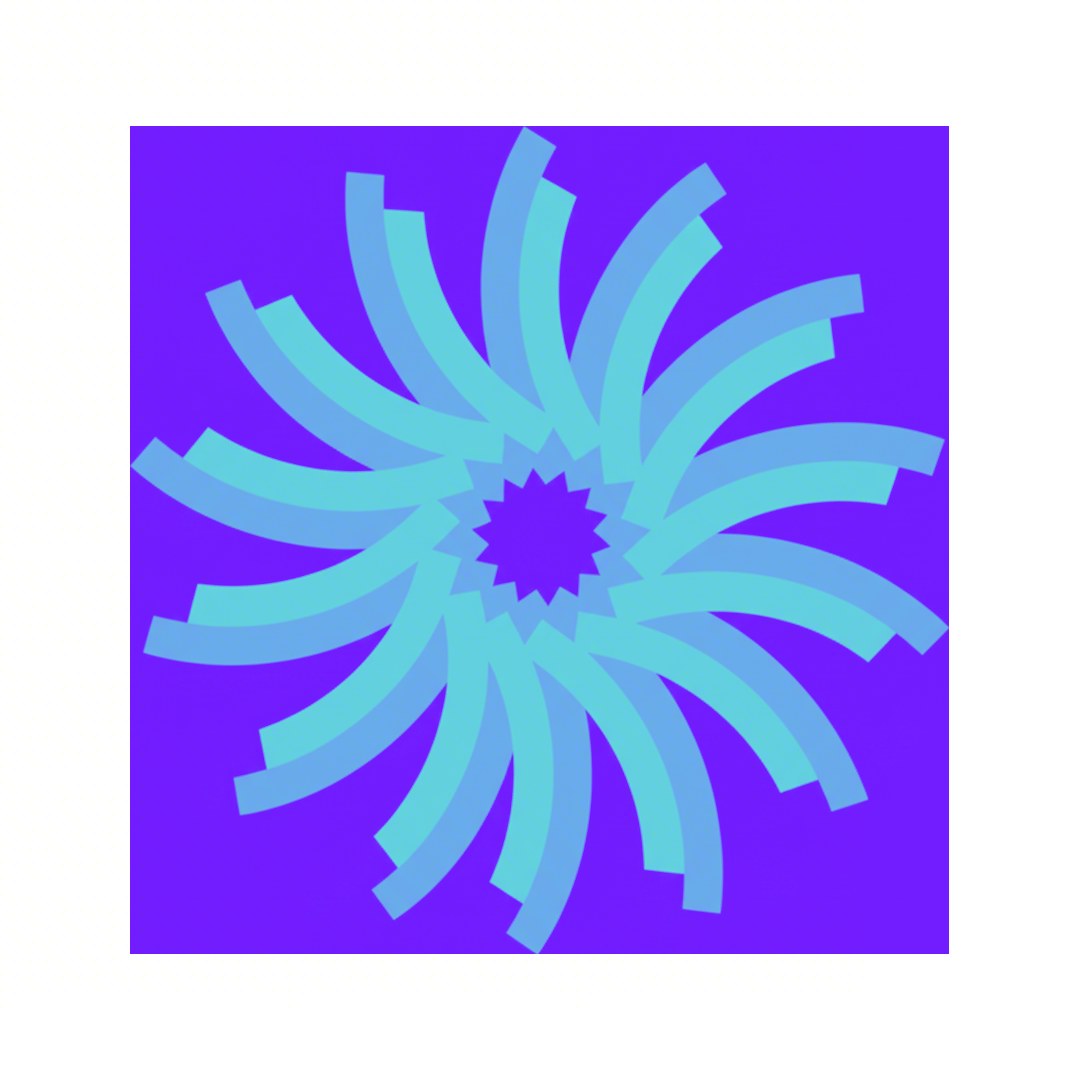 Rotating paper-cut pattern study 2