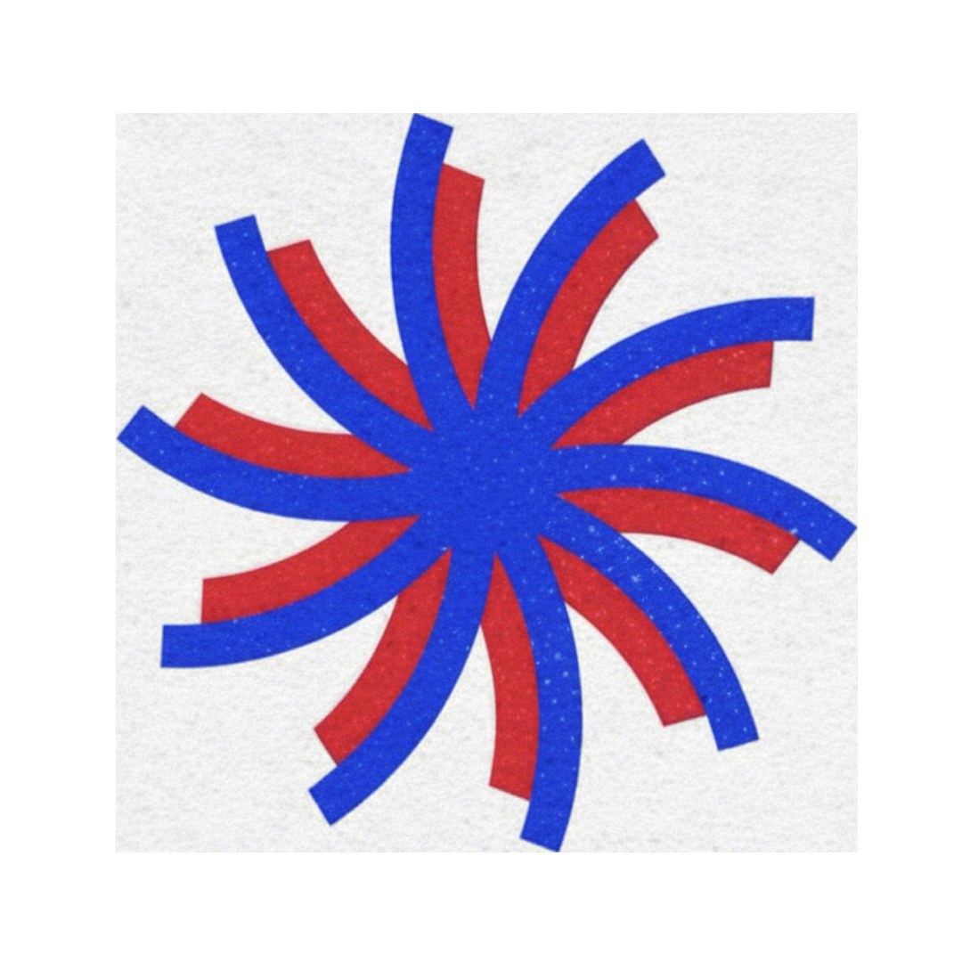 Rotating paper-cut pattern study 3