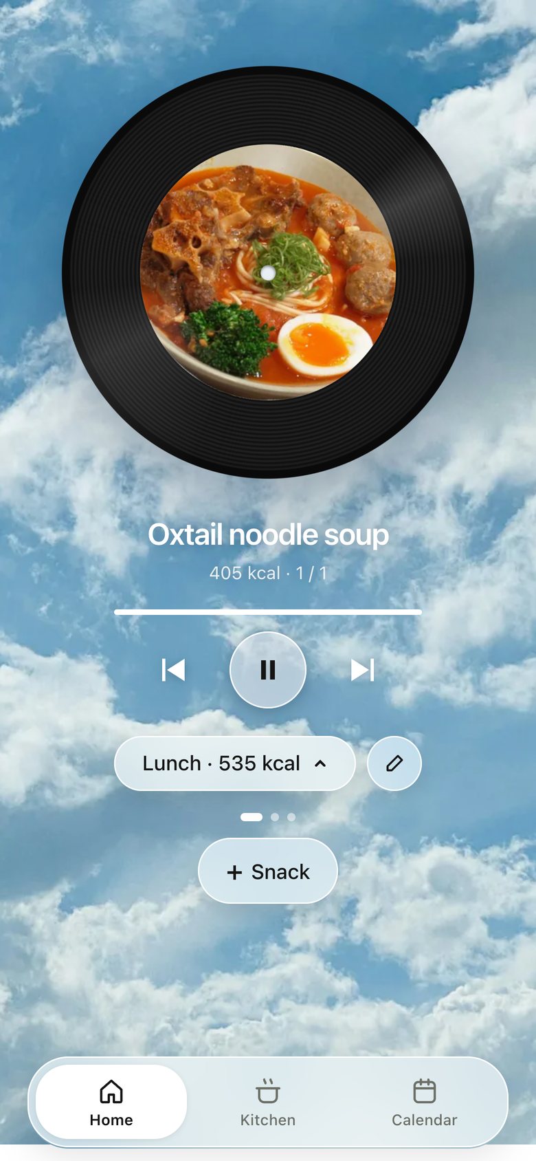 Now serving · Receipt, version 1: Deciding turns the dish into a spinning vinyl record.