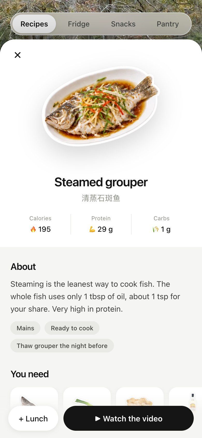 Recipe, now