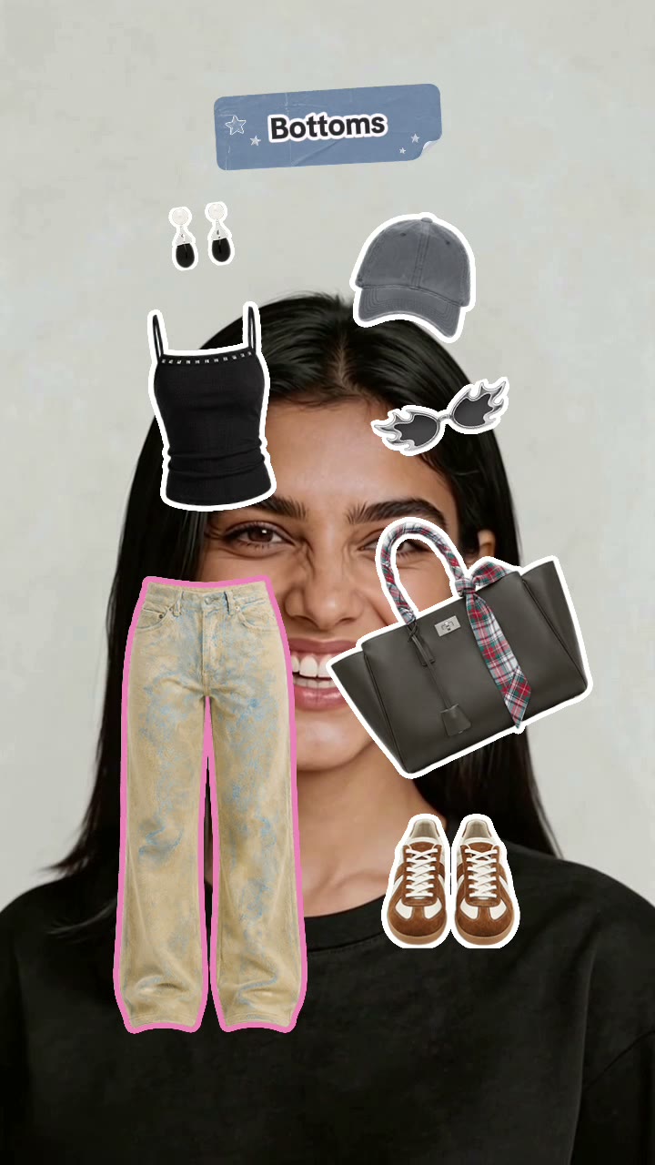 Final Outfit Builder state cycling through a clothing category